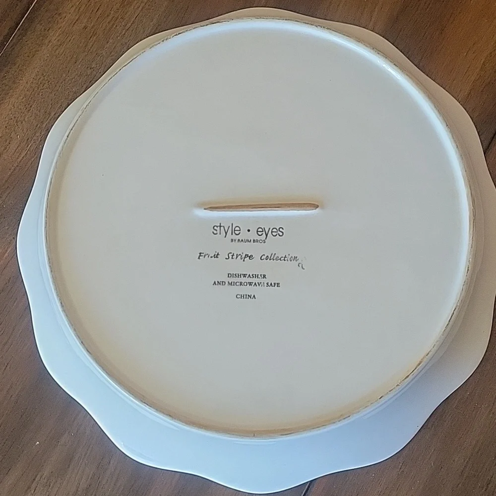 Style Eyes Fruit Stripe Pie Pan Dish